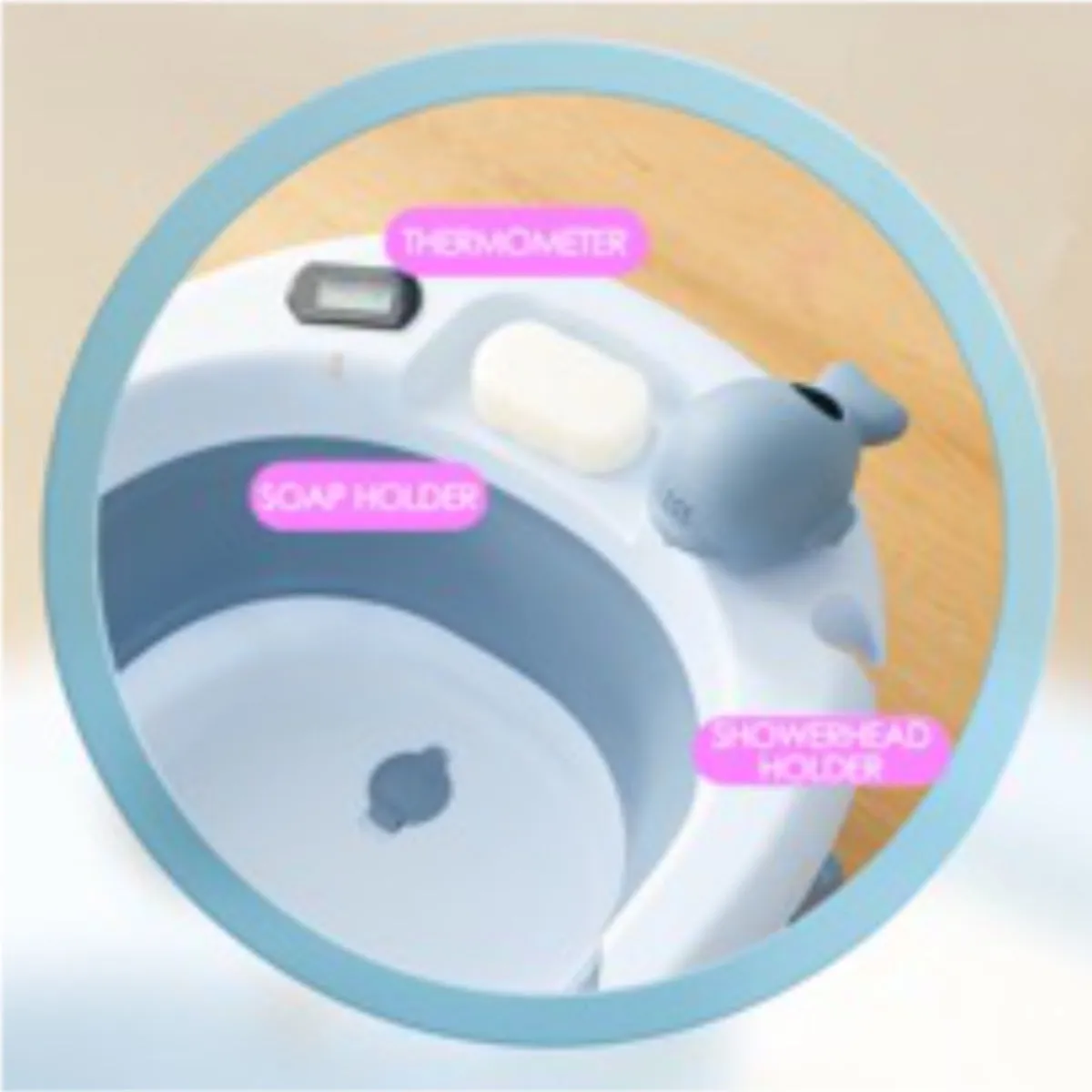 Collapsible Baby Bath with Baby Bath Support