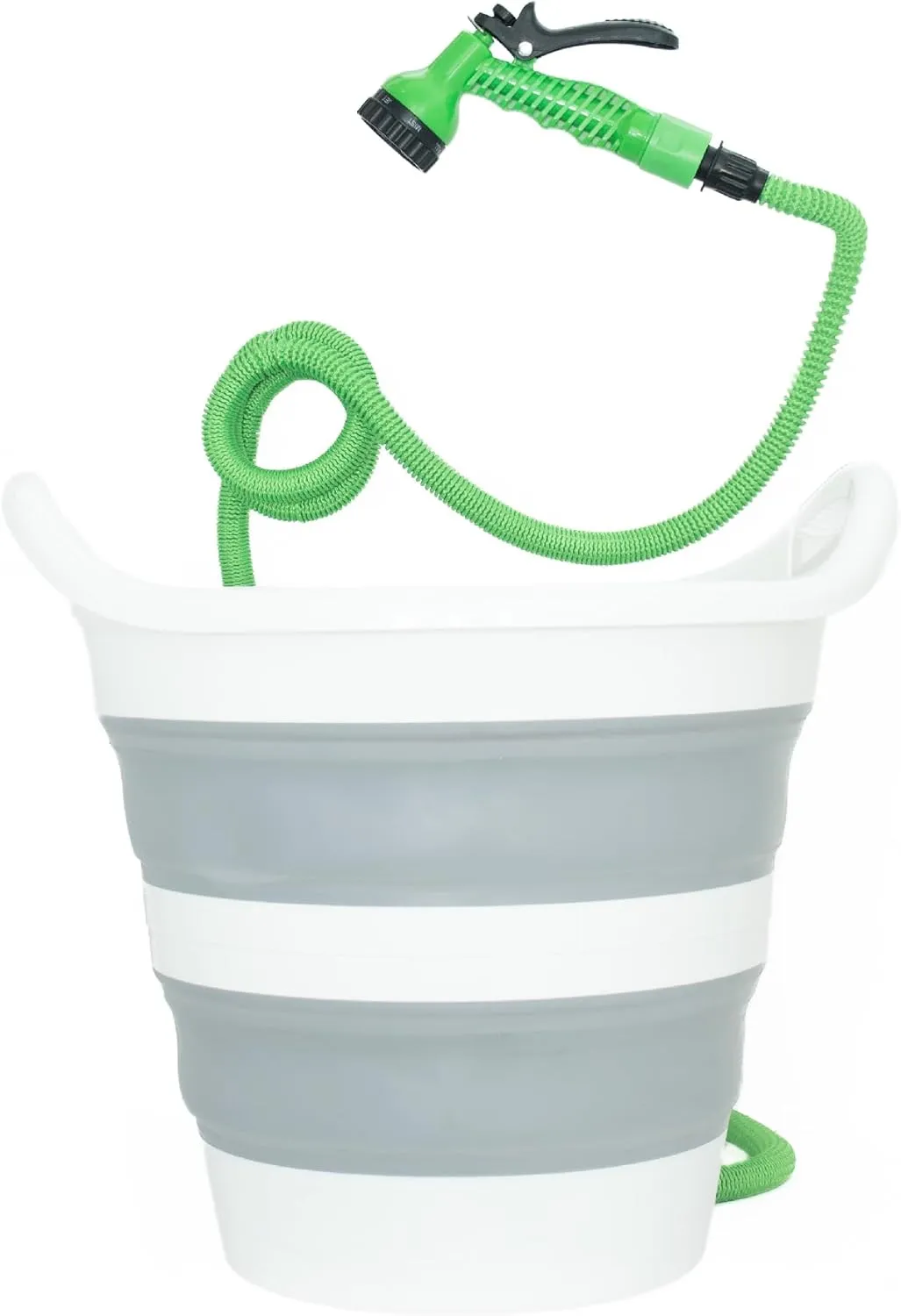 Collapsible Bucket with Electric Pump, 3 Gallon, Outdoor Shower, Outdoor Shower kit, Portable Camping Shower