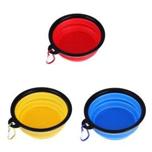 Collapsible Dog Bowls/Silicone Portable Water Bowls on Sale