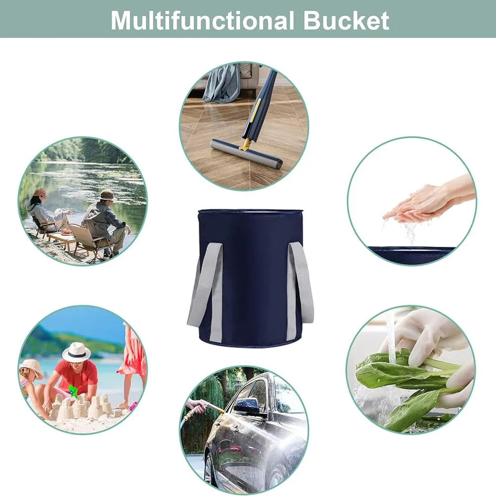 Collapsible Foot Spa Soaking Tub, Folding Feet Spa Basin, Travel Compact Foot Bath Basin, Multifunctional Portable Foot Bath Tub Bag with Handles, 30 * 30 * 38Cm, Relieve Foot Pressure,Beige