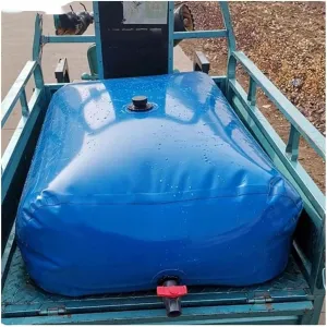Collapsible Water Container, Portable PVC Large Capacity Water Storage Bag for Outdoor Outdoor Camping, Hiking, Self-Driving, Customizable (Color : Blue, Size : 4200L/2.5X1.7X1M)