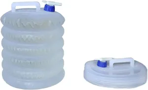 Collapsible Water Container,Drinking Water Carrier Jug with Spigot,Food Grade PET,Leak Proof Portable Travel Water Bucket for Outdoor Camping Hiking