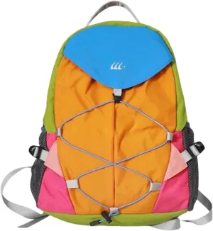 Color-Block Outdoor Hiking Daypack - Lightweight Waterproof Travel & Cycling Bag with Adjustable Straps