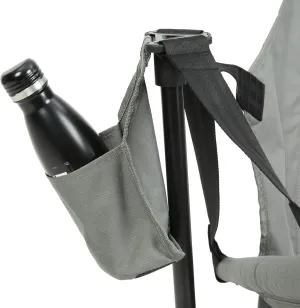 Comfortable Hammock Camping Chair, Folding Portable Rocking Chair with Adjustable Back, Cup Holder and Carry Bag, Grey