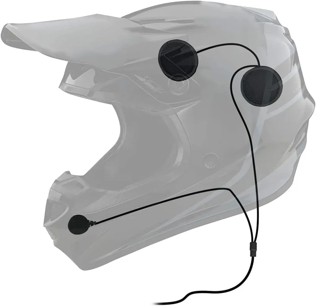 Competition/Race in-Helmet & Push to Talk Kit is Compatible with Rugged Radios, BTECH, Baofeng, 2 Pin Kenwood, Diga-Talk, TYT, AnyTone, Relm/BK Radio, Quansheng