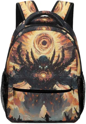 Cosmic Evil God Travel Backpack Lightweight Shoulders Bag Laptop Daypack for Work Office