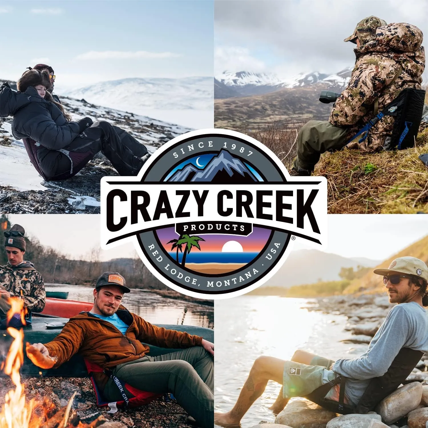 Crazy Creek Original Chair Perfect for Stadium Seats, Camping, Hiking & More, Comfort on All Terrains, Adjustable Straps, Lightweight Design, Water-Resistant