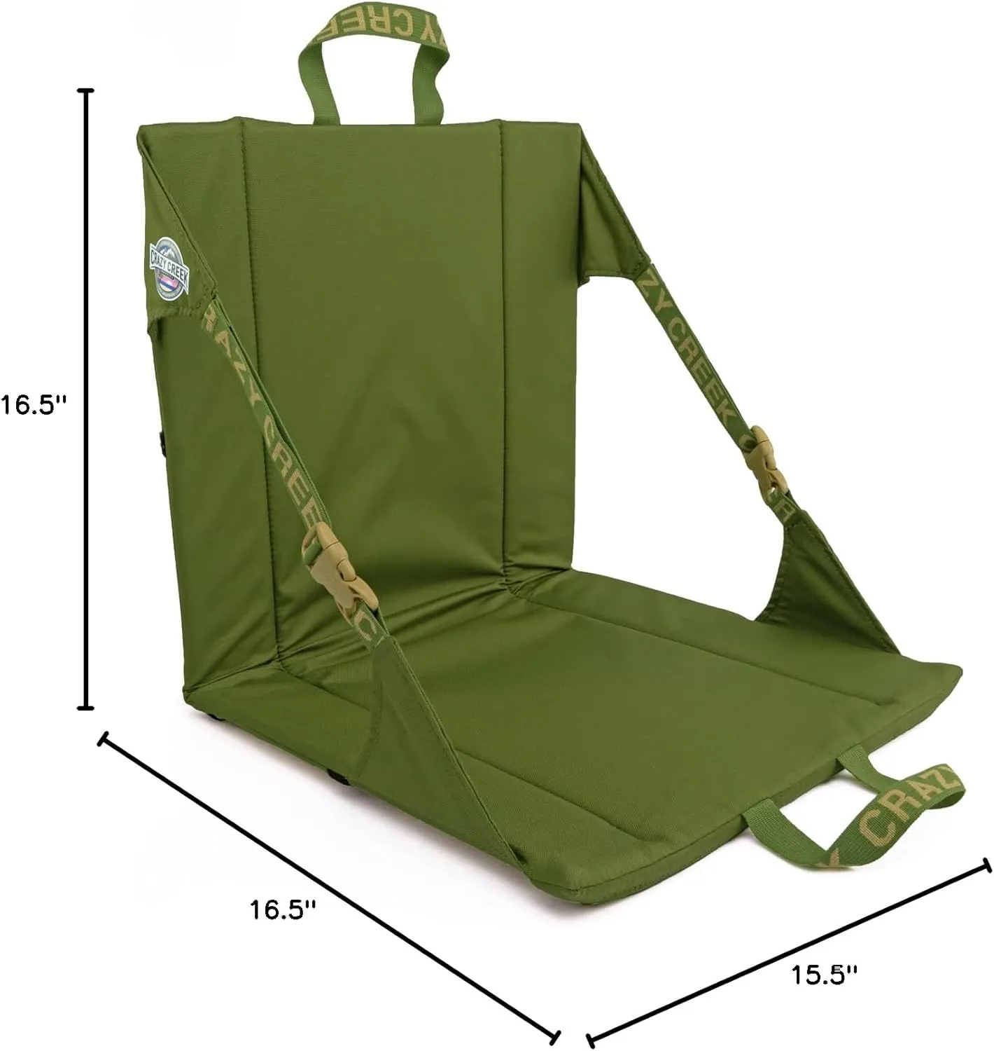 Crazy Creek Original Chair Perfect for Stadium Seats, Camping, Hiking & More, Comfort on All Terrains, Adjustable Straps, Lightweight Design, Water-Resistant