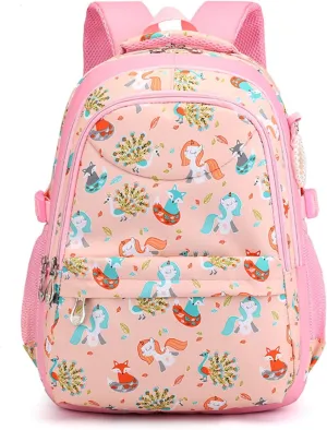 Cute Backpack Large Capacity Ergonomic Support Collar Block Women Lightweight Aesthetic Casual Daypack Korean Trends (Blush)