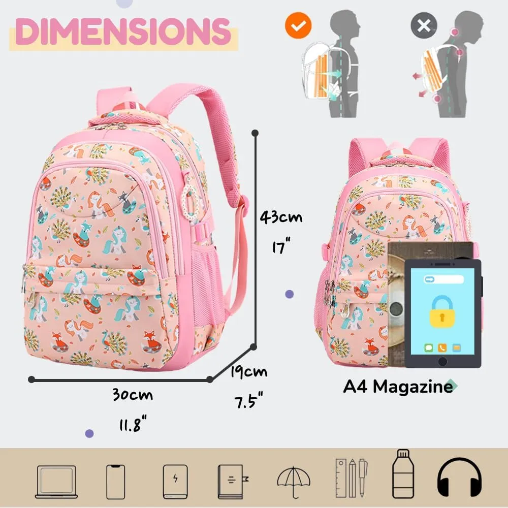Cute Backpack Large Capacity Ergonomic Support Collar Block Women Lightweight Aesthetic Casual Daypack Korean Trends (Blush)