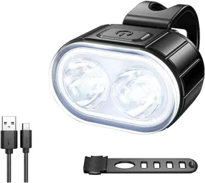 Cycling Bicycle Front Rear Light Set Bike USB Charge Headlight Light MTB Waterproof Taillight LED Lantern Bicycle Accessories