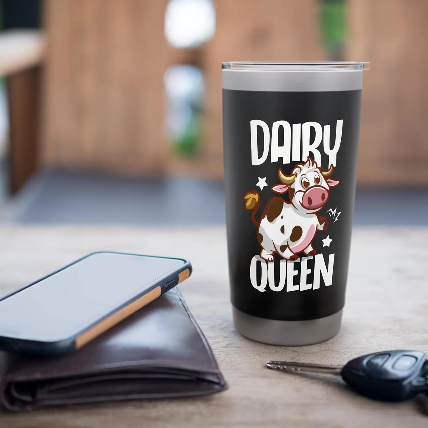 Dairy Queen Cow Farmer Stainless Steel Insulated Tumbler