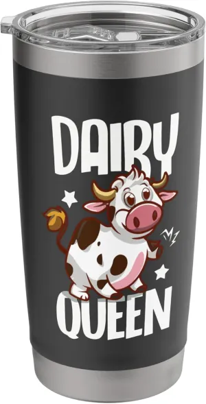 Dairy Queen Cow Farmer Stainless Steel Insulated Tumbler