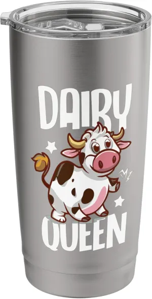 Dairy Queen Cow Farmer Stainless Steel Insulated Tumbler