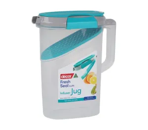 Décor® Fresh Seal Clips™ Infuser Jug – 2.4L (Teal & Grey)