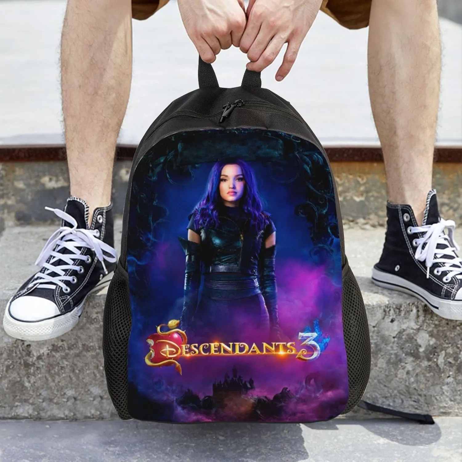Desc-endants 3 Backpack, 17 inch casual large capacity cute travel sports backpack lightweight