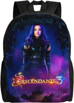 Desc-endants 3 Backpack, 17 inch casual large capacity cute travel sports backpack lightweight