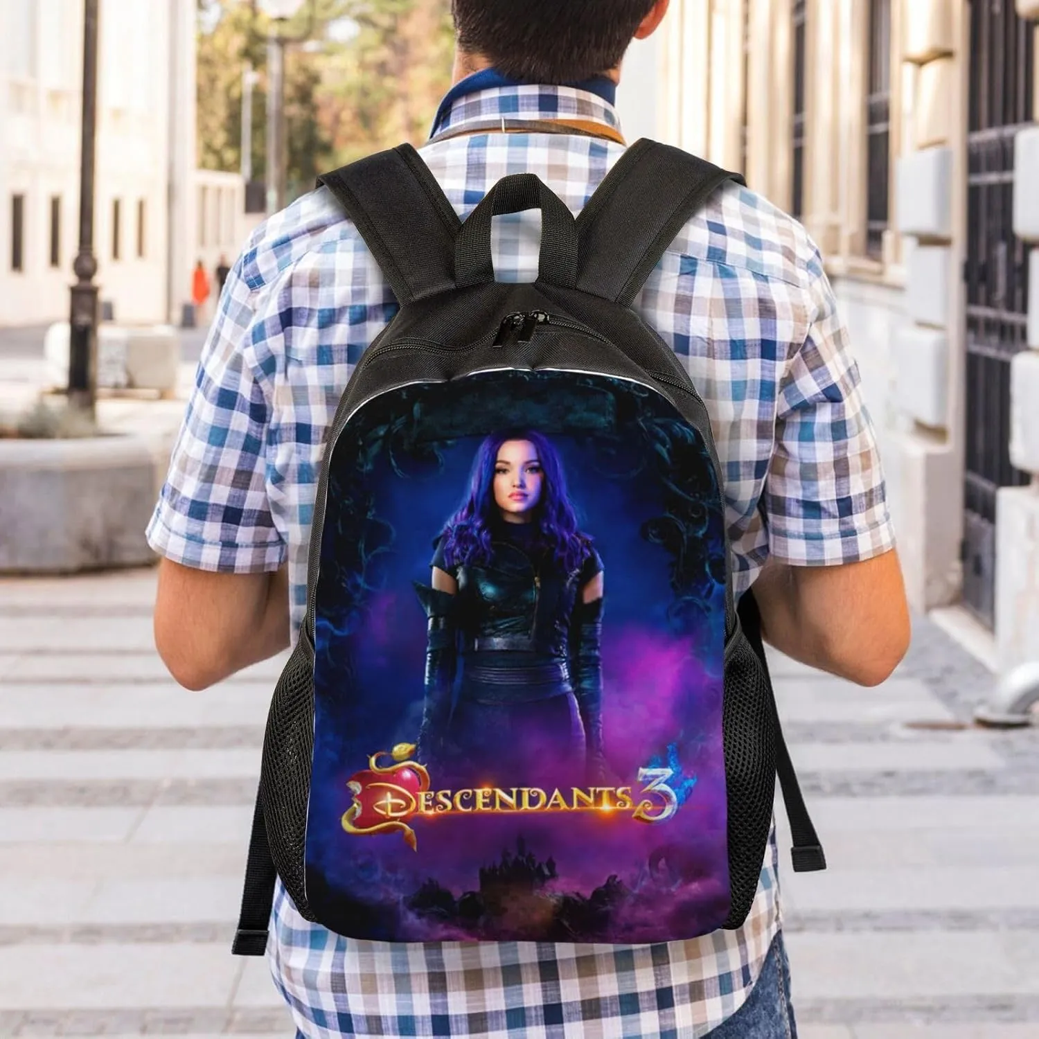 Desc-endants 3 Backpack, 17 inch casual large capacity cute travel sports backpack lightweight