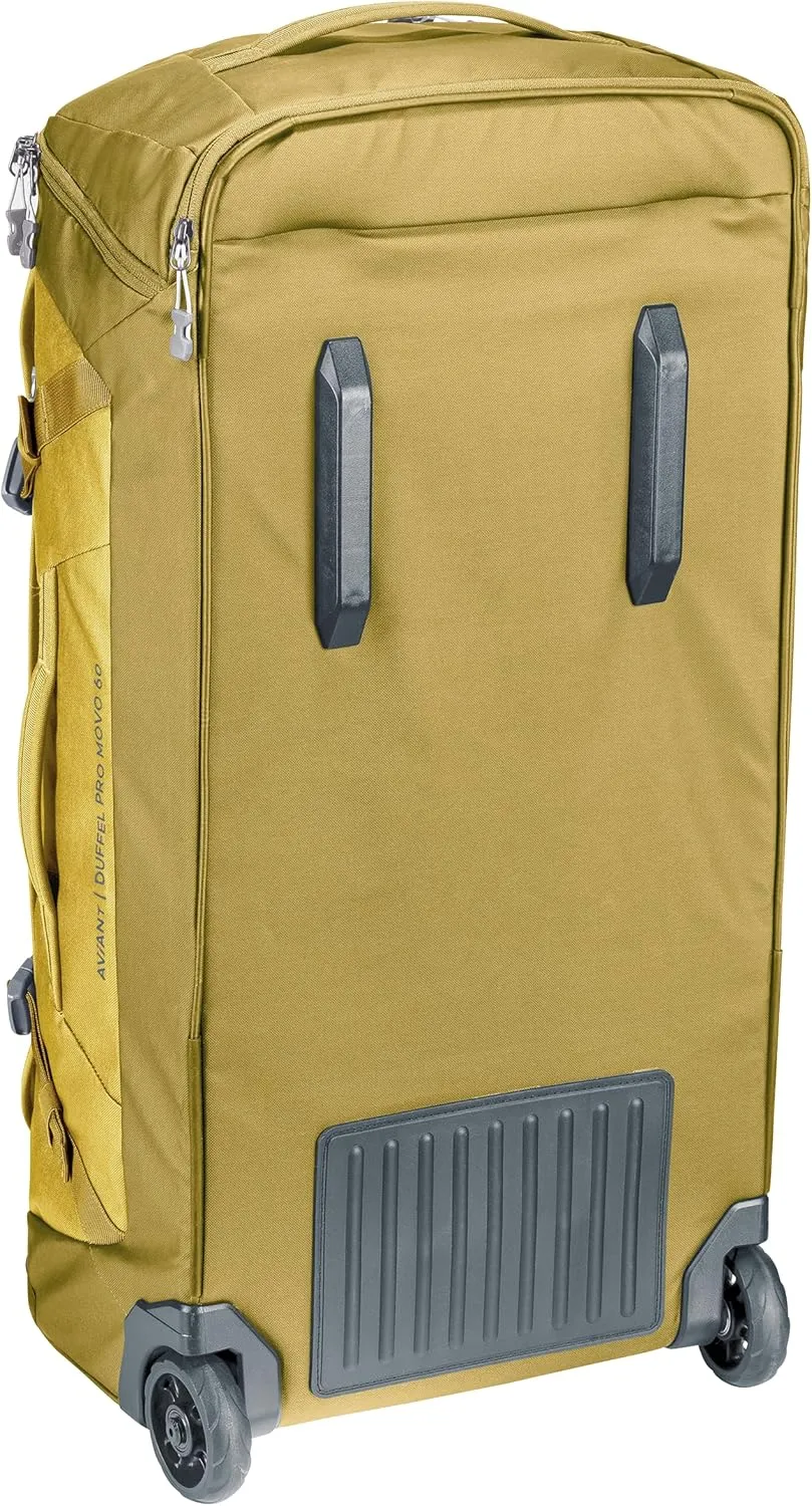 Deuter Aviant Duffel Pro Movo 60L Luggage Roller Bag, Backpack for Sport and Travel - Corn-Turmeric