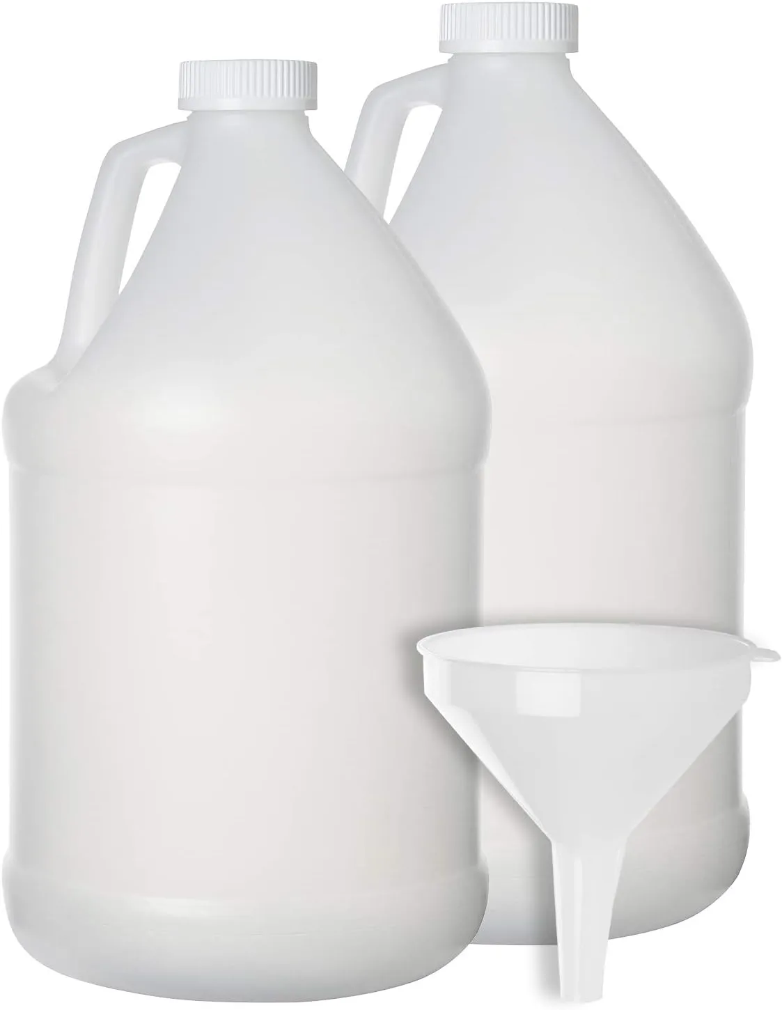 DilaBee- 1 Gallon Jug Plastic Bottle -Great for Storage,2 Pack Empty Gallon Jugs with Caps- for Home and Commercial Use - Food Safe BPA Free