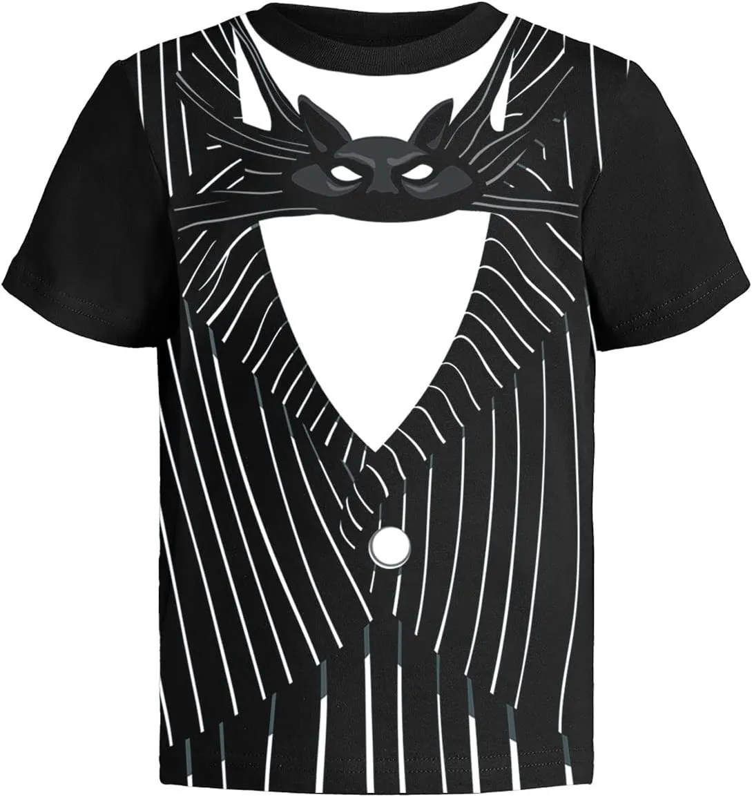Disney Nightmare Before Christmas Graphic T-Shirt (Sets) Jack Skellington Sally Oogie Boogie Zero Tee Toddler to Kids Clothes