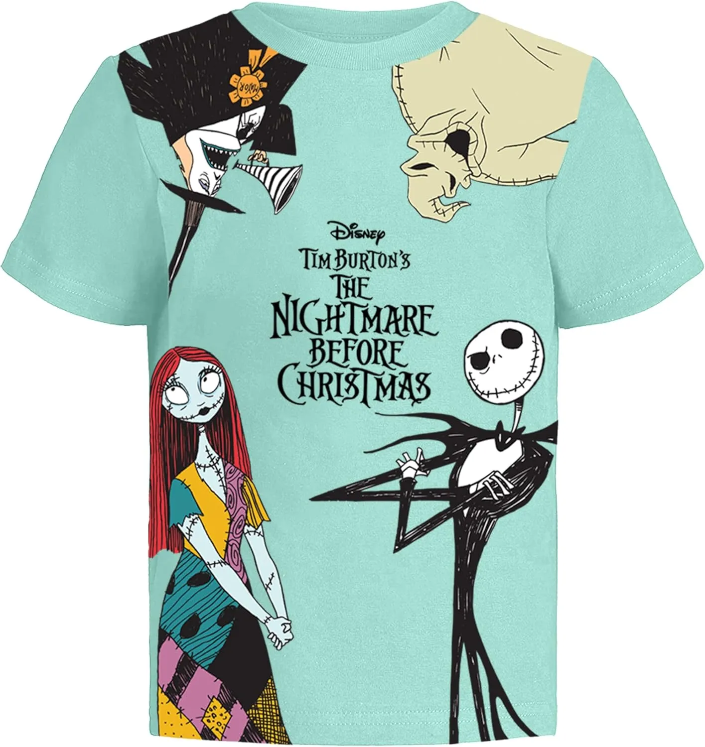 Disney Nightmare Before Christmas Graphic T-Shirt (Sets) Jack Skellington Sally Oogie Boogie Zero Tee Toddler to Kids Clothes