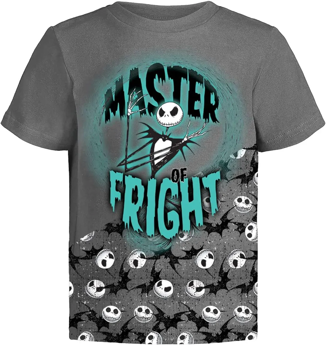 Disney Nightmare Before Christmas Graphic T-Shirt (Sets) Jack Skellington Sally Oogie Boogie Zero Tee Toddler to Kids Clothes