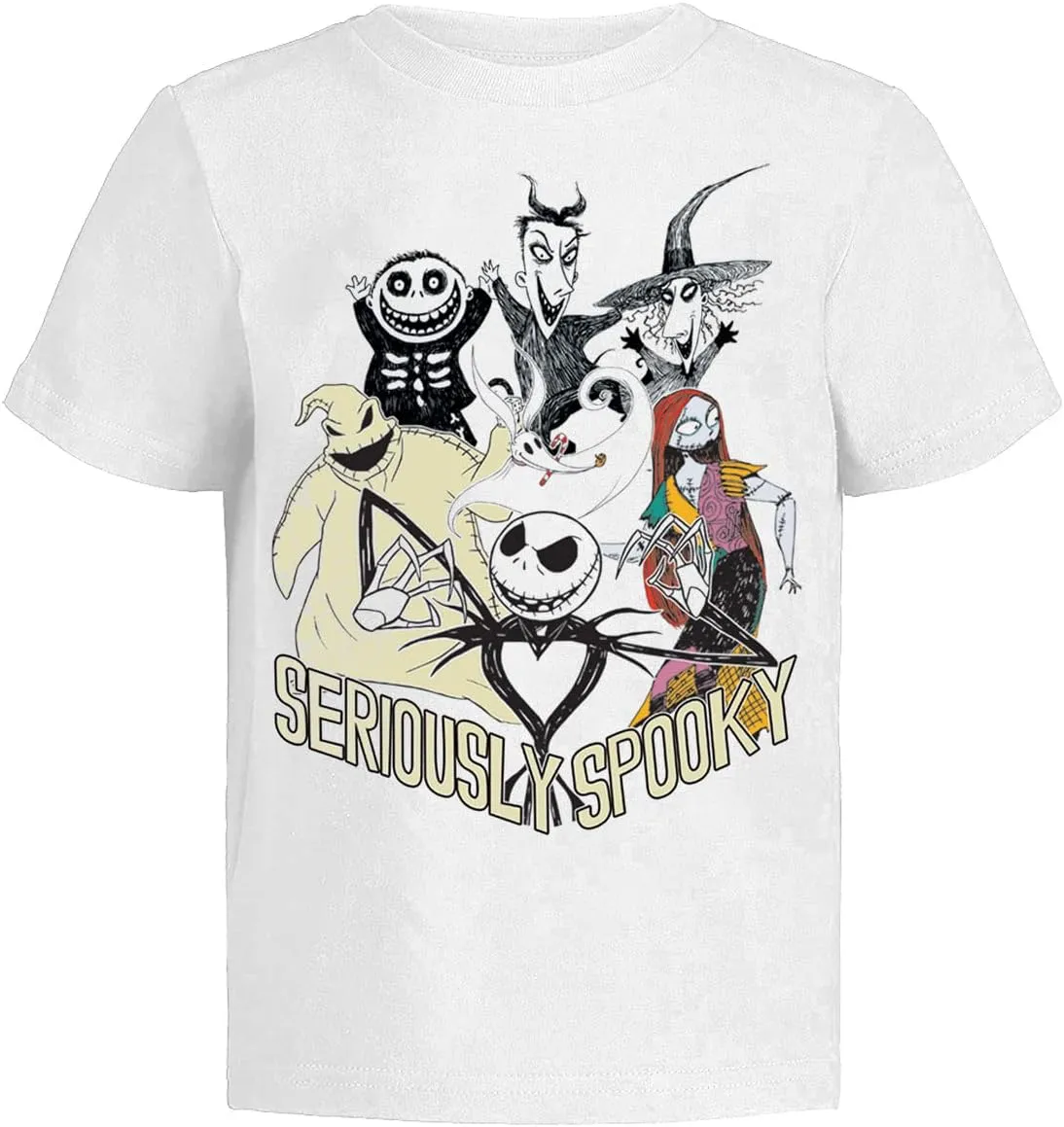 Disney Nightmare Before Christmas Graphic T-Shirt (Sets) Jack Skellington Sally Oogie Boogie Zero Tee Toddler to Kids Clothes