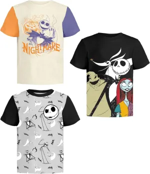Disney Nightmare Before Christmas Graphic T-Shirt (Sets) Jack Skellington Sally Oogie Boogie Zero Tee Toddler to Kids Clothes