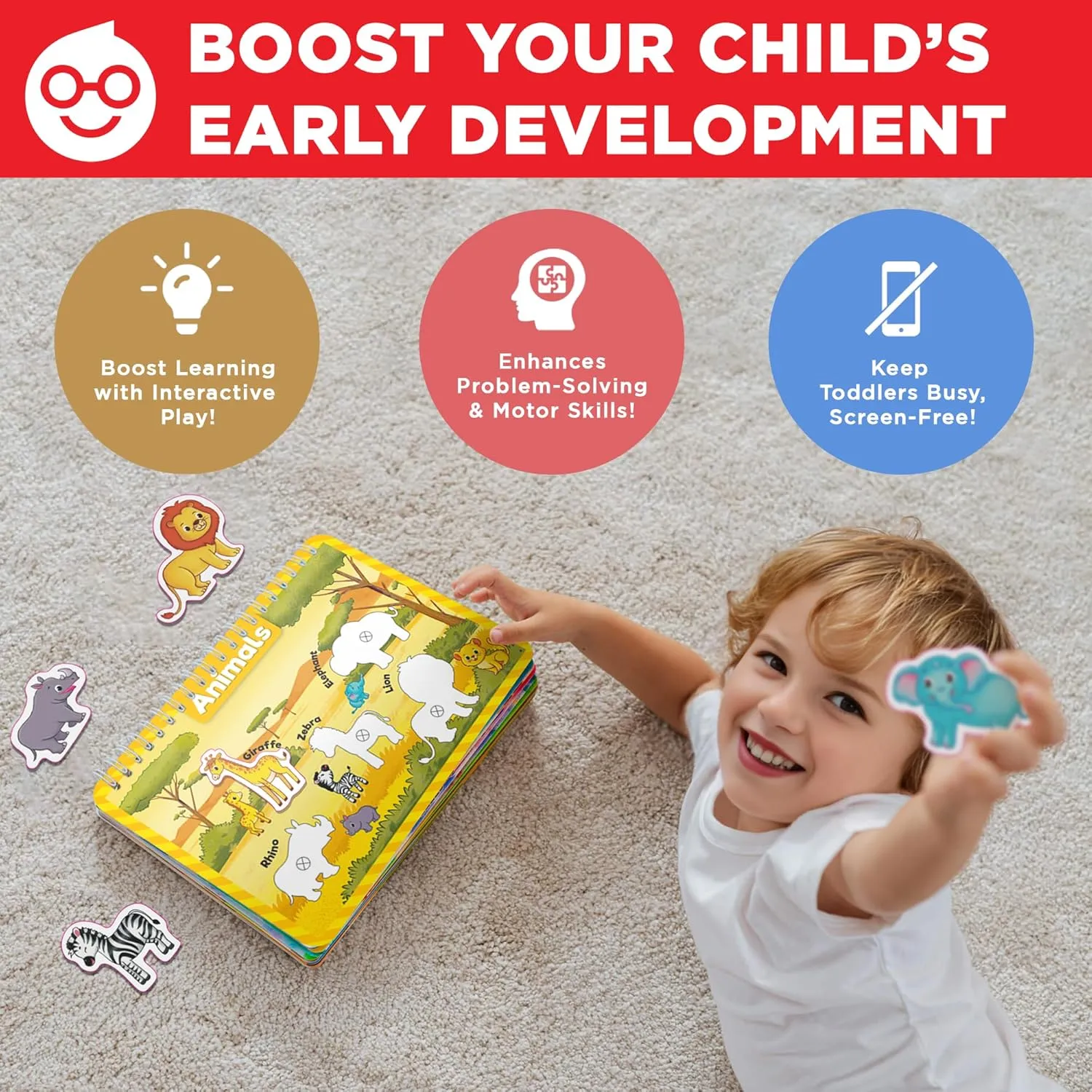 Doctor Jupiter My First Montessori Busy Book for Toddlers 1  Year Olds | Preschool Learning Activities - Educational Travel Toys | Birthday Gift for Boys & Girls Ages 1,2,3