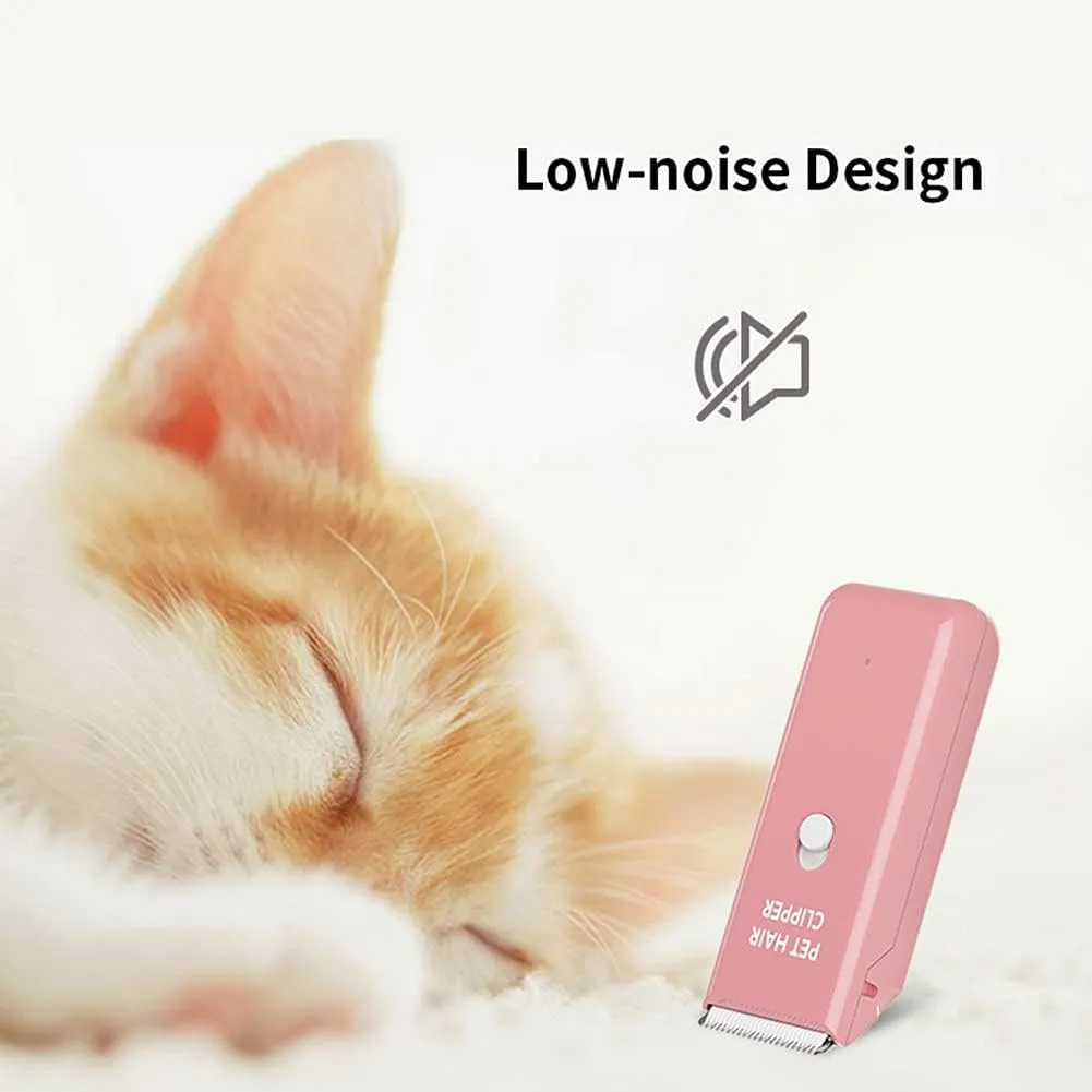 Dog Clippers,Quiet Washable USB Rechargeable Cordless Dog Grooming Kit,Electric Pets Hair Trimmers Shaver Shears for Dogs and Cats Pink