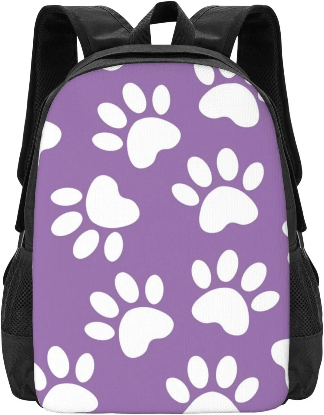 Dog Paw Print Style Purple Lightweight Packable Backpack Travel Casual Hiking Daypack Foldable Backpack For Men Women