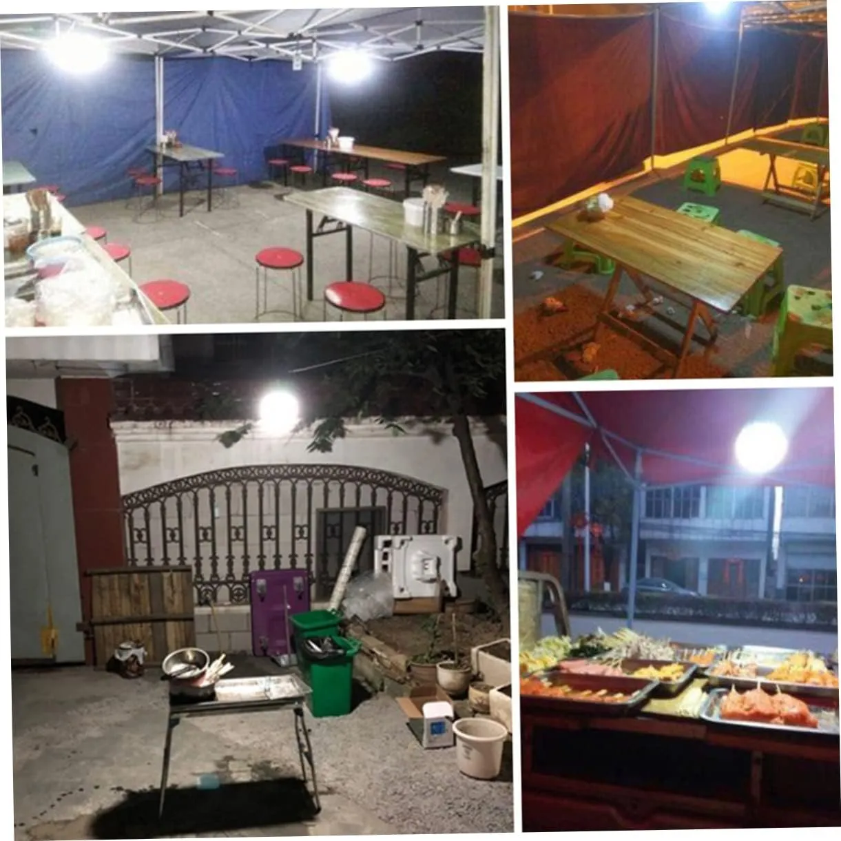 DOITOOL Rechargeable Camp Light Waterproof Led Tent Lamp Led Emergency Lights Night Market Tent Lamp