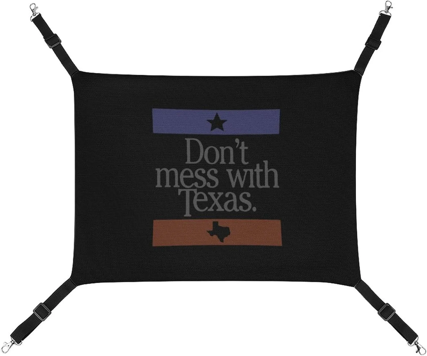 Don T Mess with Texas Hanging Cat Bed Soft Breathable Pet Hammock for Cage Pet Sleeper for Kitten Ferret Puppy Rabbit