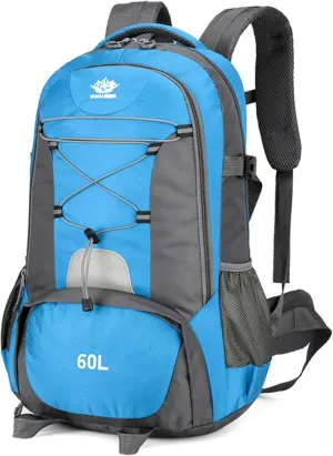 doorslay 60L Hiking Backpack Travel Backpack with Anti-Splash Fabric Multi-Storage for Camping and Outdoor Adventure