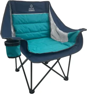 Double Wide Folding Camping Chair - Oversized Camping Chair with Carrying Bag - 350-lb. Weight Capacity