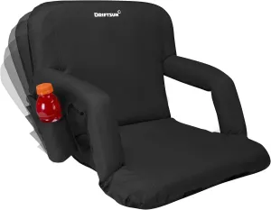 Driftsun Stadium Seats with Back Support, Deluxe Bleacher Chairs with Support Cushion, Padded Seats with Waterproof Chair