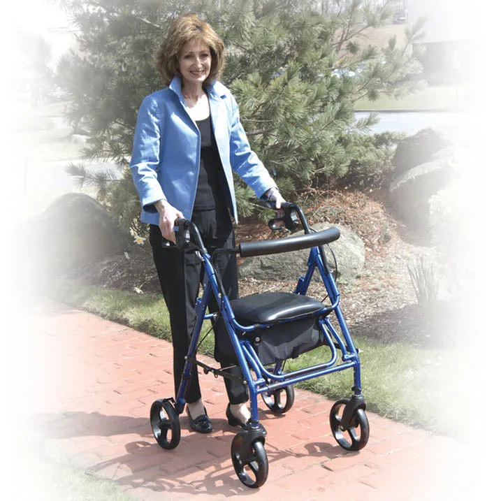 Duet Dual Function Transport Wheelchair Rollator Rolling Walker