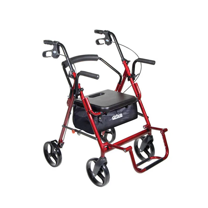 Duet Dual Function Transport Wheelchair Rollator Rolling Walker