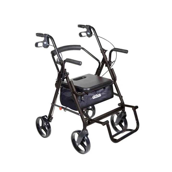 Duet Dual Function Transport Wheelchair Rollator Rolling Walker
