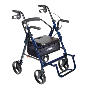 Duet Dual Function Transport Wheelchair Rollator Rolling Walker