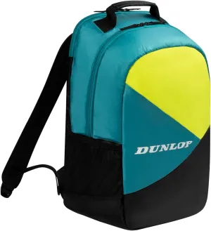 Dunlop Sports SX Club Tennis Bag, Black/Yellow/Teal - Backpack