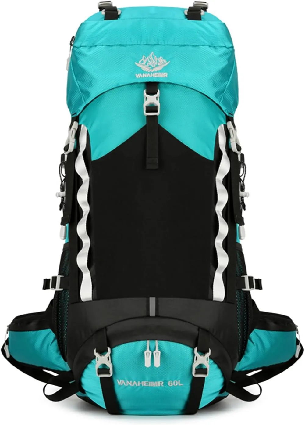 Durable Outdoor Hiking Camping Backpack 60L Capacity Mountaineering Sports Rucksack for Women and Men