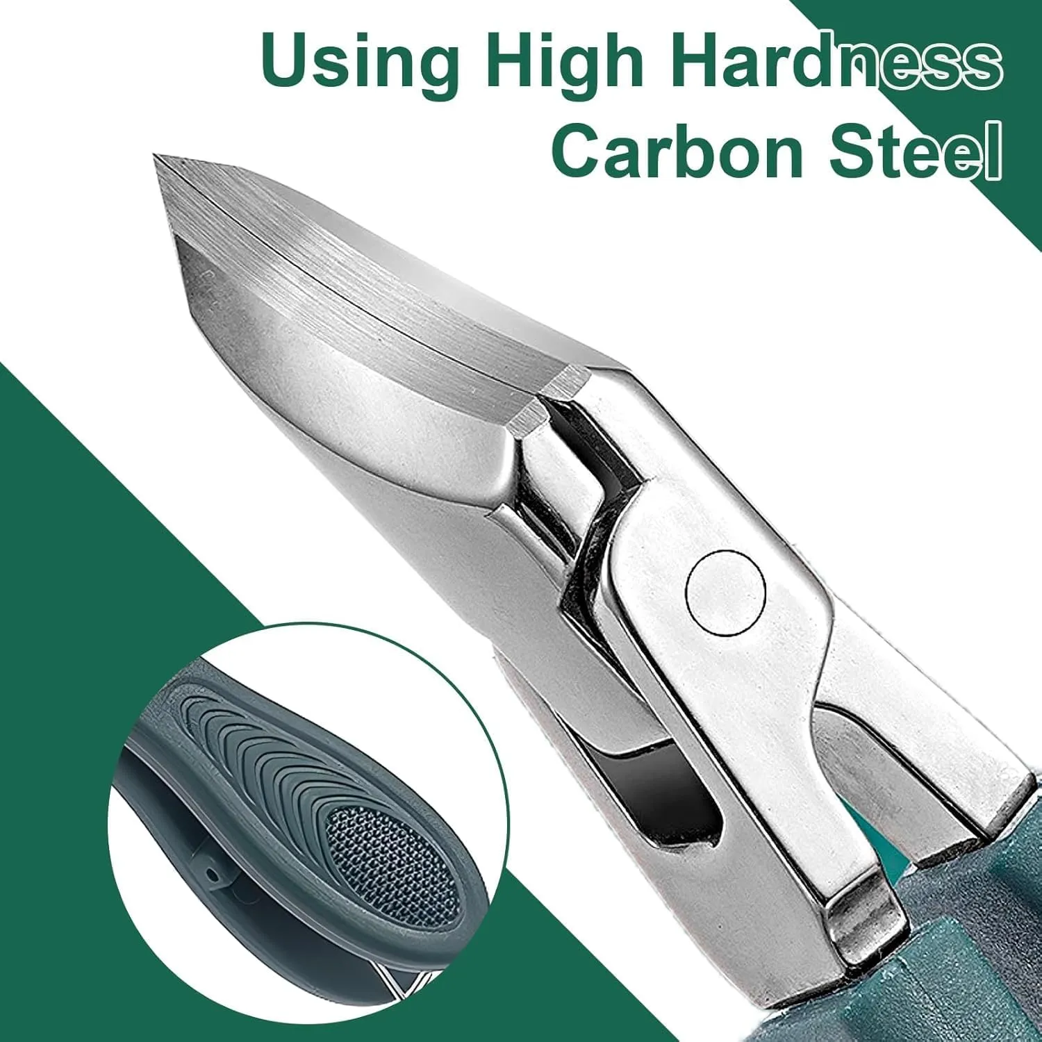 Eagle Beak Angled Nail Clippers, Sharp Oblique Oblique Ingrown Toenails Clipper, Wide Splashproof Nail Clippers 3-Piece Set, for Thick and Ingrown Nails (Mix 2PCS)