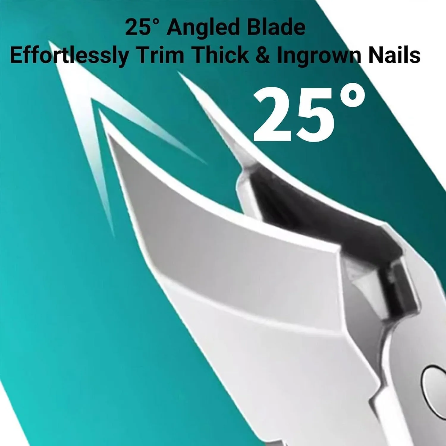 Eagle Beak Nail Clippers, Three Sets of Eagle Beak Beveled Nail Clippers, Portable Wide Jaw Opening Anti-Splash Beveled Fingernail Cutter, for Thick Nails, Seniors & Ingrown Care (Mix*2)