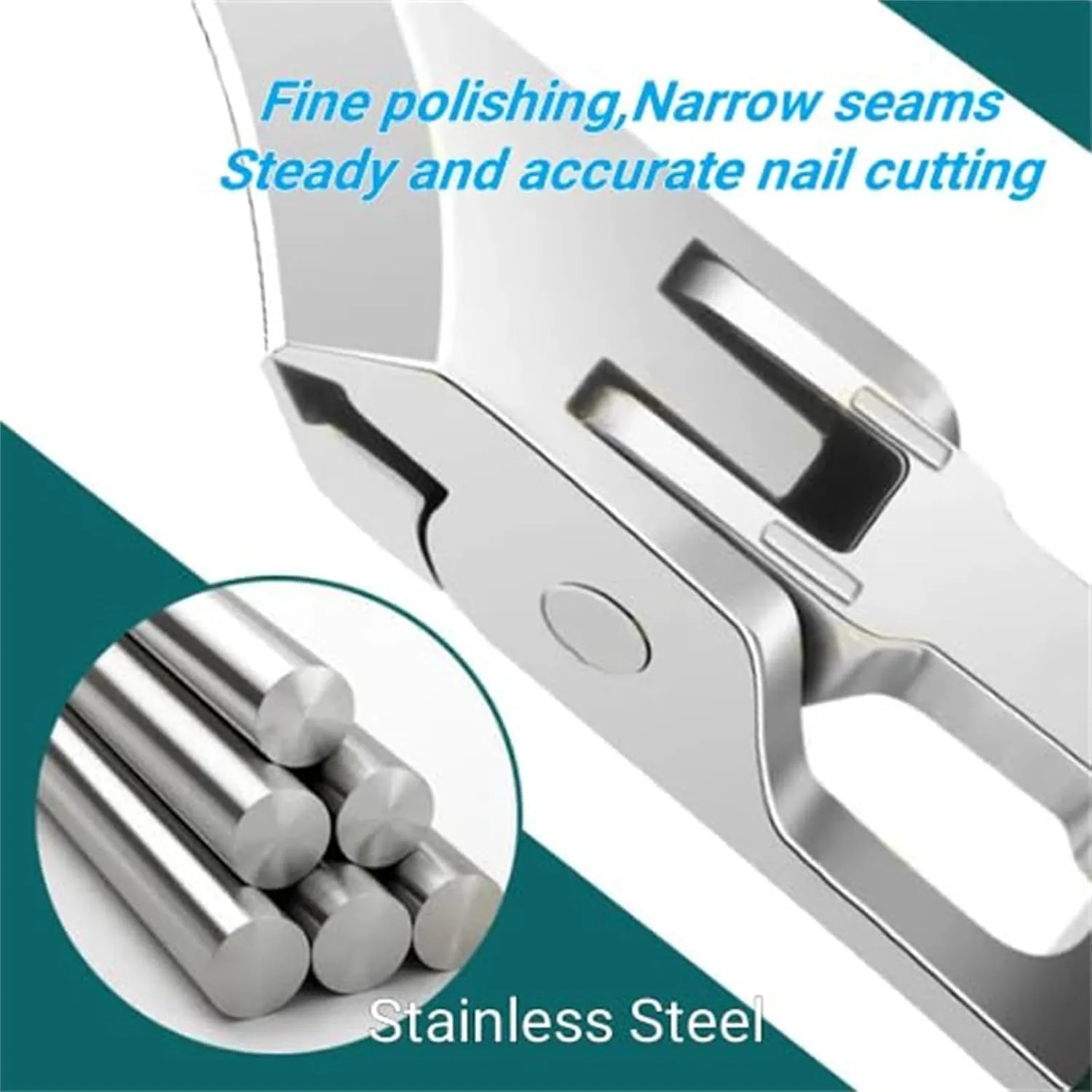 Eagle Beak Nail Clippers, Three Sets of Eagle Beak Beveled Nail Clippers, Portable Wide Jaw Opening Anti-Splash Beveled Fingernail Cutter, for Thick Nails, Seniors & Ingrown Care (Mix*2)