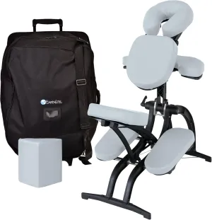 EARTHLITE Portable Massage Chair AVILA II - Premium Folding Spa/Massage/Tattoo Chair incl. Rolling Carry Case