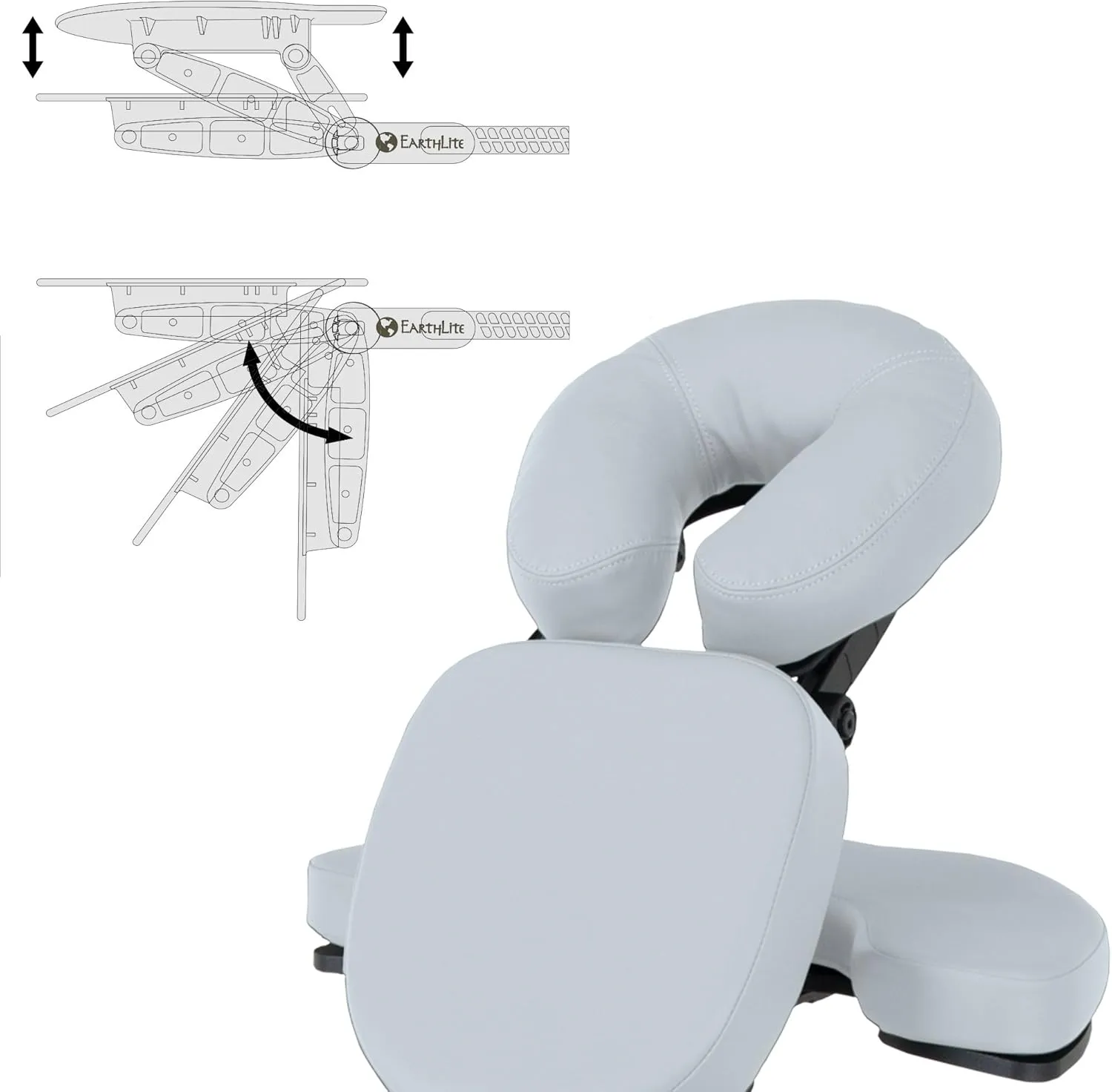 EARTHLITE Portable Massage Chair AVILA II - Premium Folding Spa/Massage/Tattoo Chair incl. Rolling Carry Case
