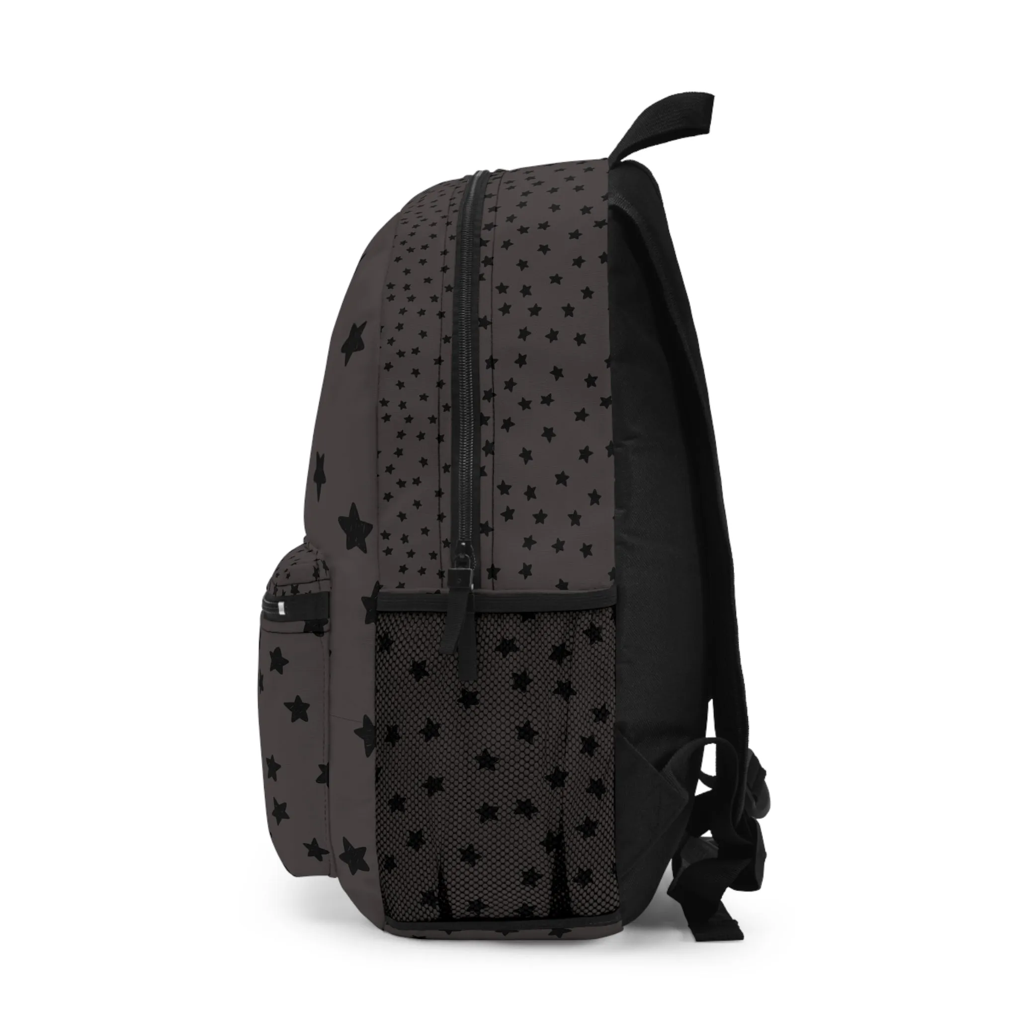 Eddy and Rita Women's Black Stars on Charcoal Backpack - Premium Designer Bag