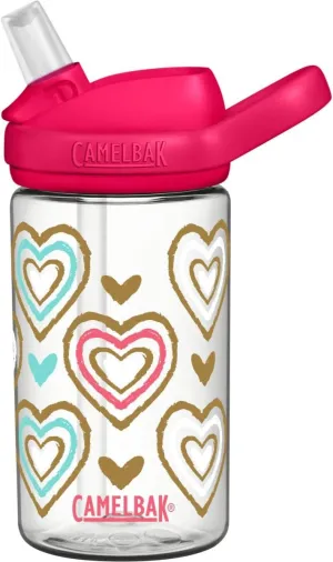 Eddy  Kids BPA-Free Water Bottle with Straw, 14oz, Hearts